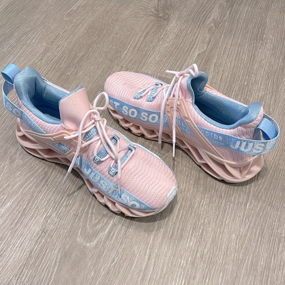 Just So So Women’s Running Shoes Pink Blue Size 9.5 - Picture 5 of 7
